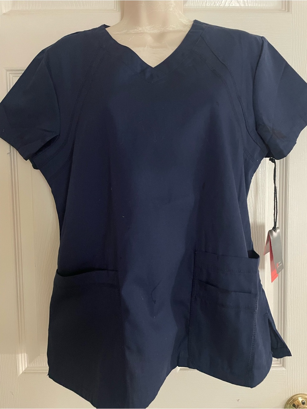 Navy V-Neck Women's Scrub Top Size‎ Small